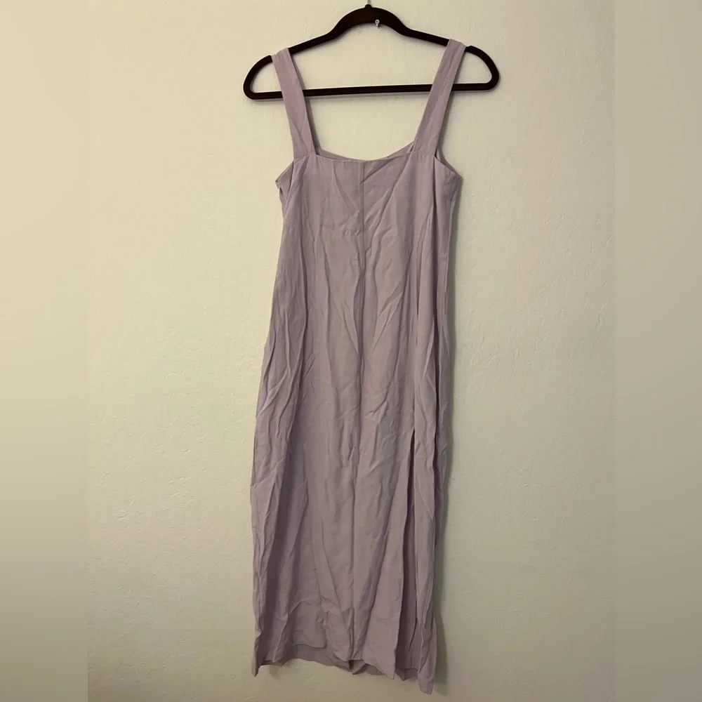 ☑️ Whimsy + Row Samantha Lavendar Purple Button Midi Dress - Picture 10 of 15